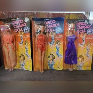*LOT OF 3* Vintage 1979 Durham's Disco Ball Charly Fashion Doll 11.5”